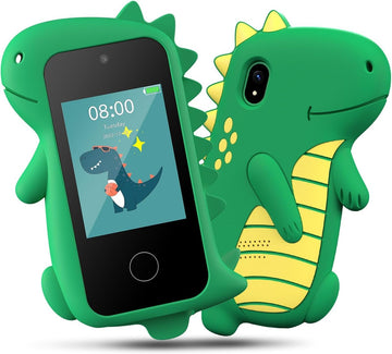 Kids Smart Phone, Birthday Gifts Toys for Boys Ages 3-12 Years Old, Touchscreen HD Dual Camera Cell Phone Dinosaur Toddler Play 