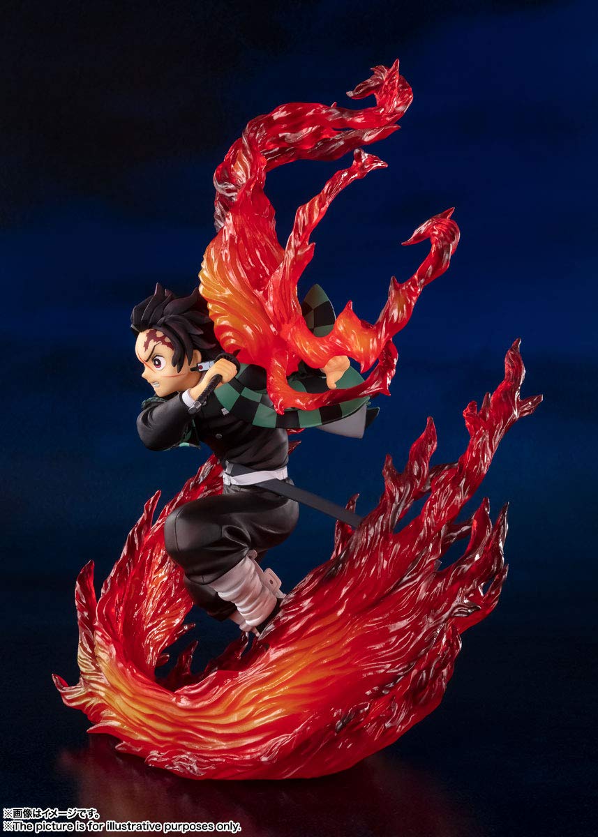 Tamashii Nations - Demon Slayer: Kimetsu No Yaiba - Kamado Tanjiro Hinokami Kagura, Bandai Spirits Figuartszero Collectible Stat