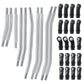 RCLIONS Stainless Steel Link Rod Linkage 324mm Wheelbase for TRX4 1/10 Crawler Car Upgrade Parts