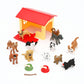 ONEST 18 Pieces Mini Dog Figurines Playset Hand Painted Tiny Dogs Realistic Detailed Plastic Puppy Figures Toys Small Dog Figuri