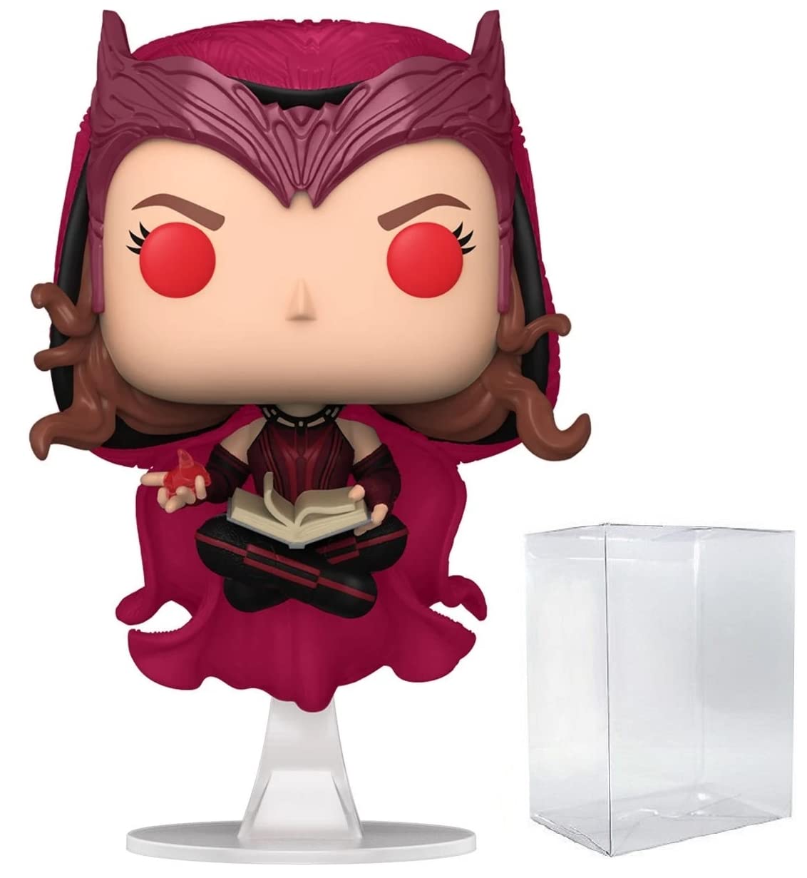 POP Marvel: WandaVision - The Scarlet Witch Glow-in-The-Dark limited availability Funko Vinyl Figure (Bundled with Compatible Box Protector Case)  Multicolored  3.75 inches