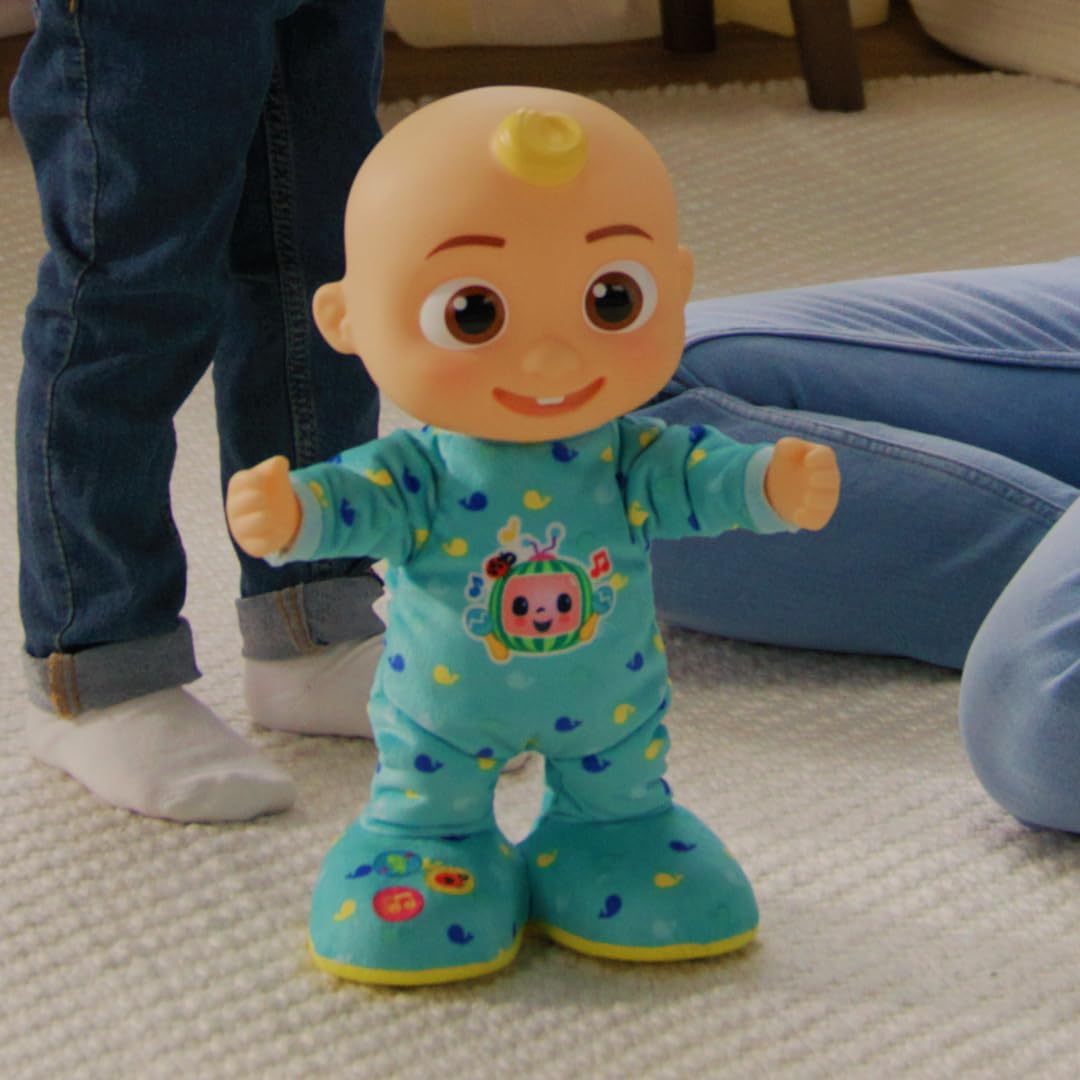 Cocomelon Dancing Jj Feature Doll - Learn To Dance With Lights, Sounds, Songs, Freeze Dance, And More Move Groove 14” Toys For Babies, Toddlers, Preschoolers