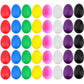 Evneed 40 Pcs Plastic Egg Shakers Set Percussion Musical Egg Maracas Kids Toys With 8 Colors For Child Toys Music Learning Diy Painting,Easter Eggs,Egg Shakers Musical Instruments