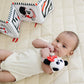 Baby Rattle In High-Contrast Black, White, Red - 5'' Tall - Baby Rattle With Cute Panda Face - Perfect Size For Small Hands - Te