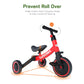besrey 5 in 1 Toddler Bike Tricycle for Kids 1-4 Years, Red, Carbon Steel, Model BR-C7273, Balance Training, Removable Pedals