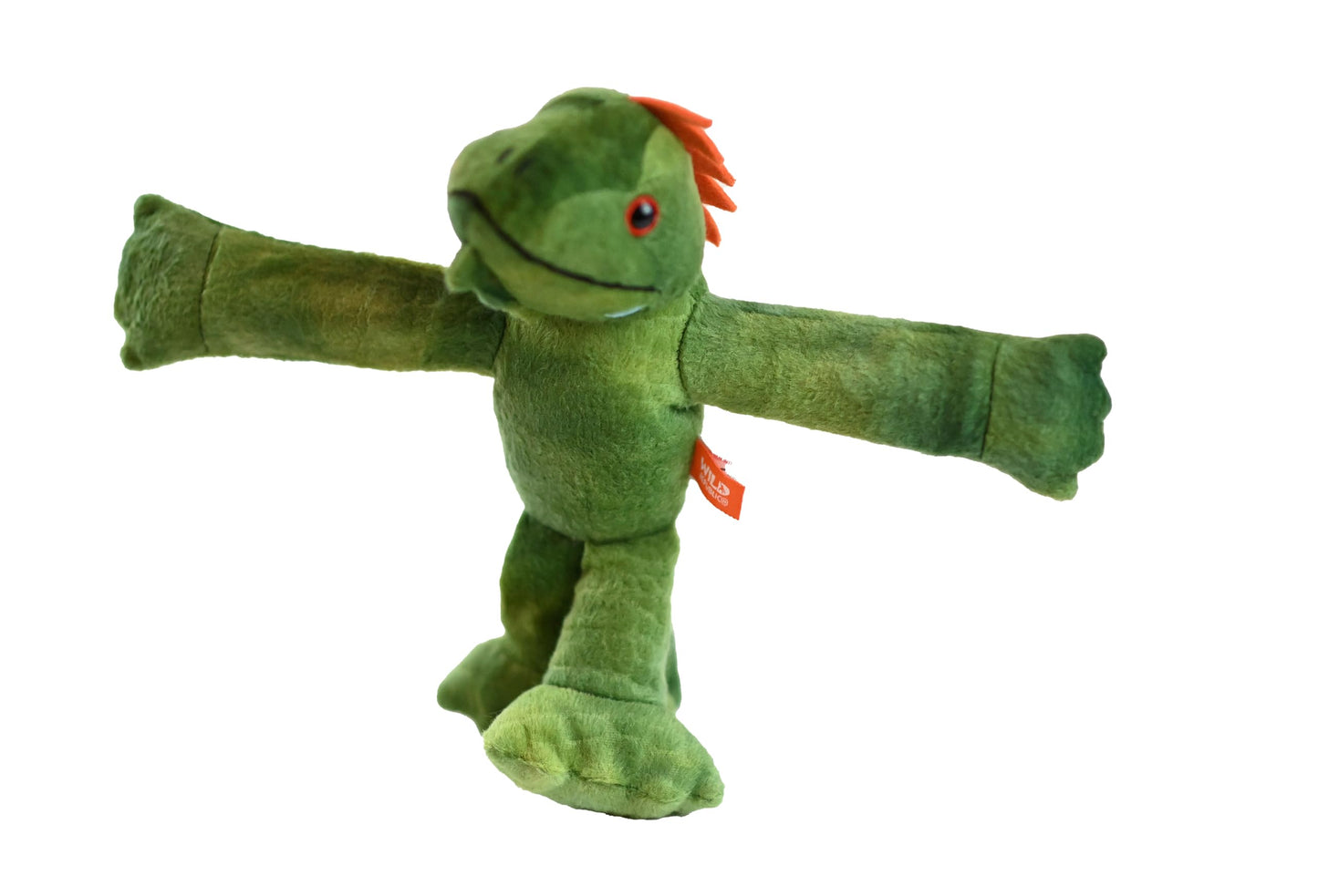 Wild Republic Huggers Iguana, Stuffed Animal, 8 Inches, Slap Bracelet, Plush Toy, Fill Is Spun Recycled Water Bottles
