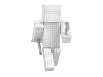 EnderToys Color-in Customizable Action Figure - 4" Gray Plastic Model B07CZ78T3B