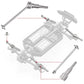 Haiboxing Rc Car Spare Parts Metal Front Universal Drive Shafts And Rear Drive Shafts Apply To 16889 & 16890A & 16889A(M16105 &