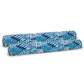 Aqua Oversized Inflatable Pool Noodle – 2 Pack – Soft Mesh Jumbo Noodle Pool Float – Blue/White Fern