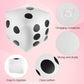 Prasacco Giant Dice - Jumbo Dice for Pool & Lawn Games  2 Pcs  30cm  White