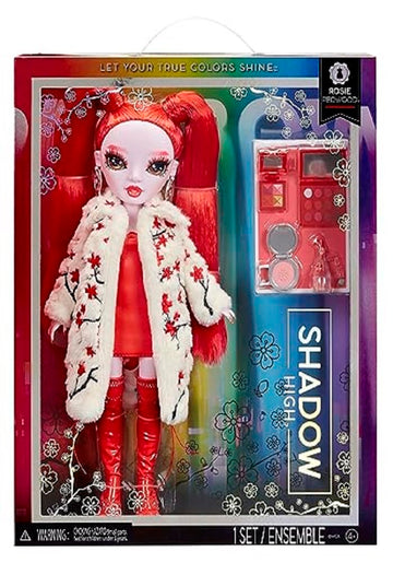Rainbow High Shadow High Rosie - Red Fashion Doll. Fashionable Outfit, Extra Long Hair & 10+ Colorful Play Accessories. Great Gift For Kids 4-12 Years Old & Collectors