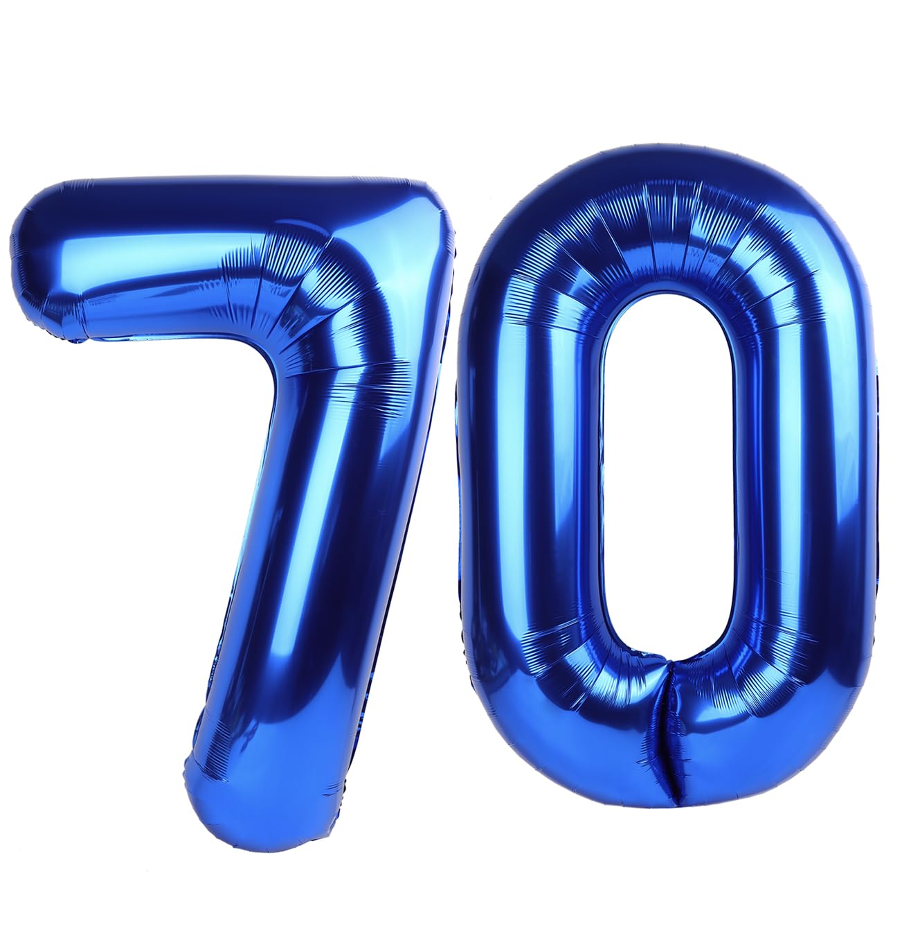 IWERP Navy Blue Number 70 Balloon - 40 inch Foil Mylar for 70th Birthday Decorations