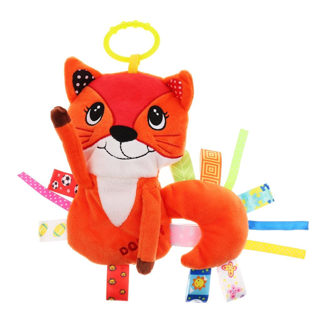 Atorse Baby Kids Pram Handbell Stroller Hanging Plush Toys Orange Fox