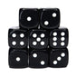 Role 4 Initiative D6 18Mm Opaque Black W/White (12)