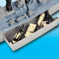 Motormax USS Giant Battleship Model MOBNJ - 30 Inch Grey Plastic Toy