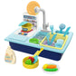 Funmission Play Kitchen Sink Toys, Children Electric Dishwasher Play Sink With Running Water, Play Kitchen Accessories, Upgraded