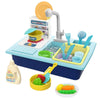 Funmission Play Kitchen Sink Toys, Children Electric Dishwasher Play Sink With Running Water, Play Kitchen Accessories, Upgraded