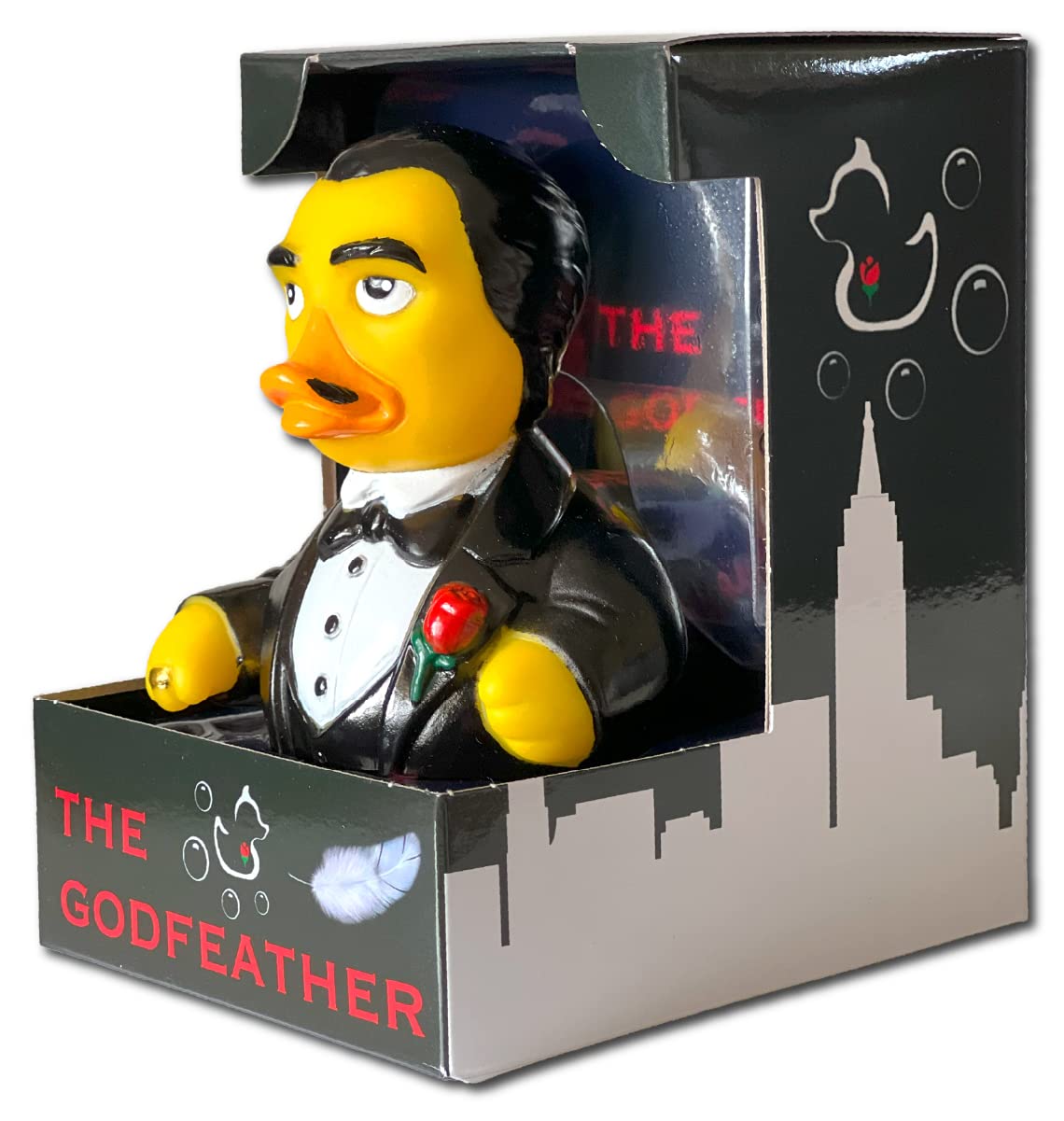 Celebriducks - The Godfeather - Floating Rubber Ducks - Collectible Bath Toy Gift For Kids & Adults Of All Ages