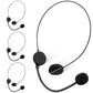Zhanmai 4 Pcs Black Microphone Headset Toy Headpiece Costume Prop Headset Hippie Costume Accessories Halloween Makeup Props For Party Supplies