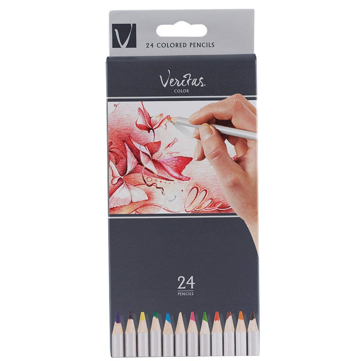 Christian Art Gifts 14394X Veritas Coloring Pencils - Boxed - Set of 24