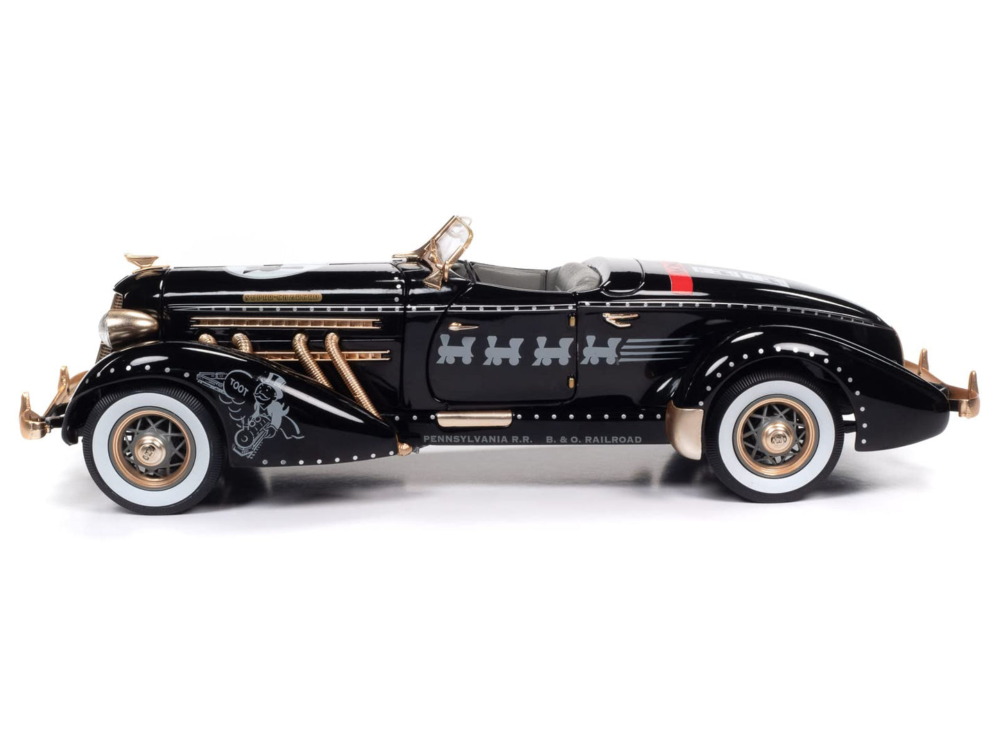AW AUTO WORLD Silver Screen Machines 1935 Auburn 851 Speedster Model AWSS140 Factory Color Collectible
