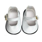 18'' American Doll Shoes- Mary Jane Matte Black, Red, White, Pink, Shiny Black Shoe (18'' Doll, White)