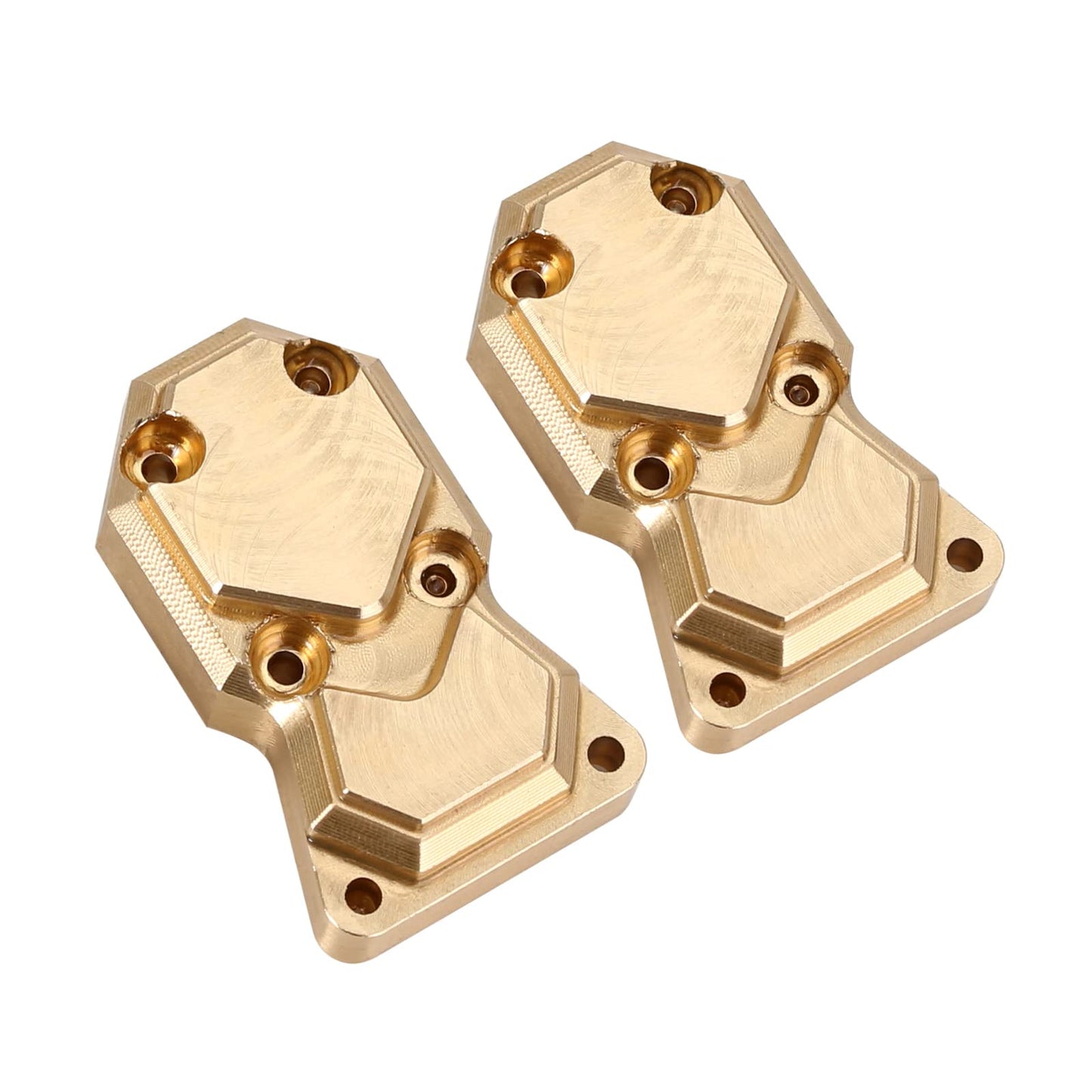 INJORA Brass Diff Cover Front and Rear Axles Housing Cover Scx24 Upgrades for Axial SCX24 Gladiator Bronco C10 JLU Deadbolt 1/24