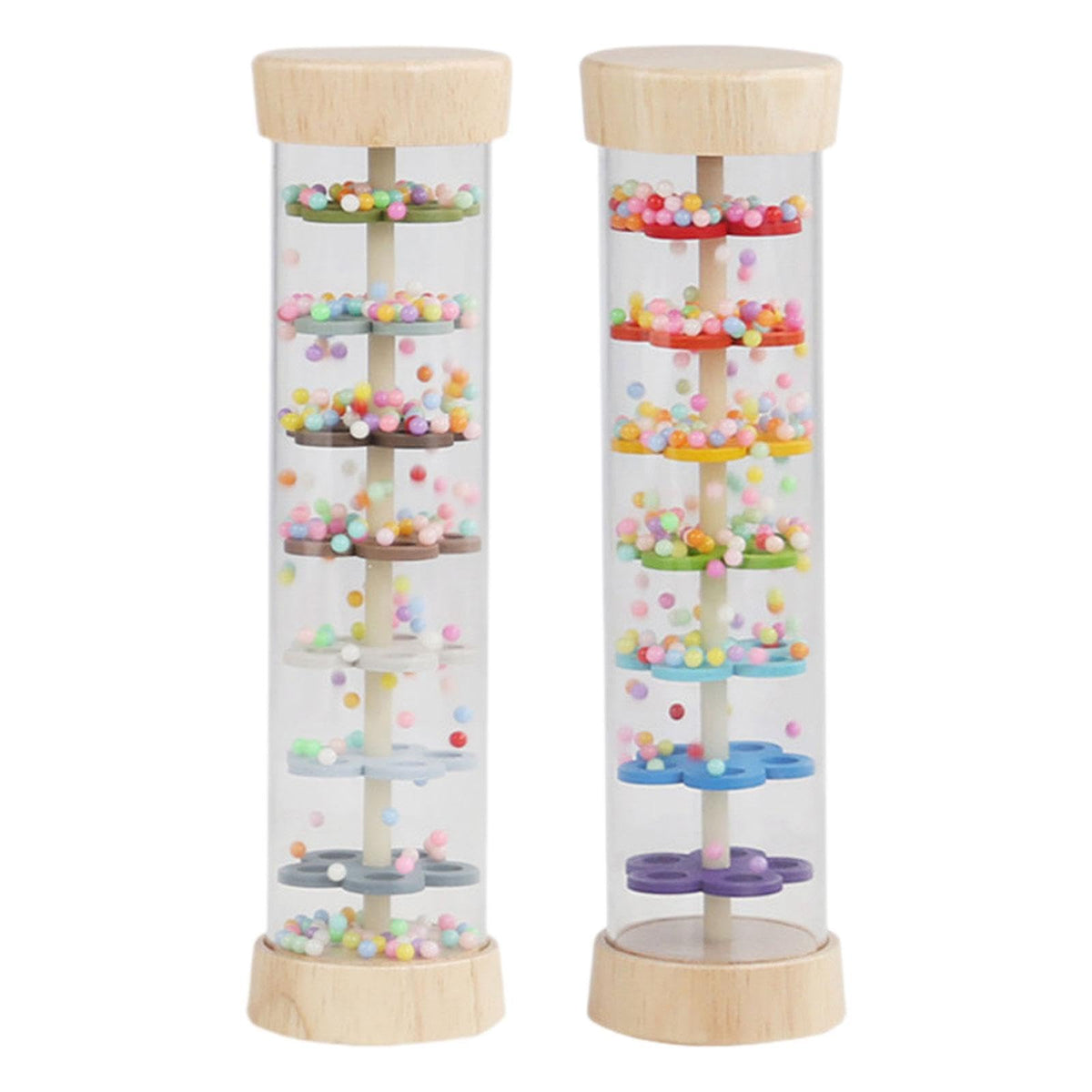 Bnf Beaded Rainmaker Rainfall Rattle Tube Rain Sound Toy For Kids Boy Girl Rainbow Baby | Toys For Baby | Developmental Baby Toy