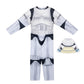 Star Wars Official Toddler Costume - enhanced Quality Padded Jumpsuit with Detachable Cape and Fabric Headpiece(3-4T)