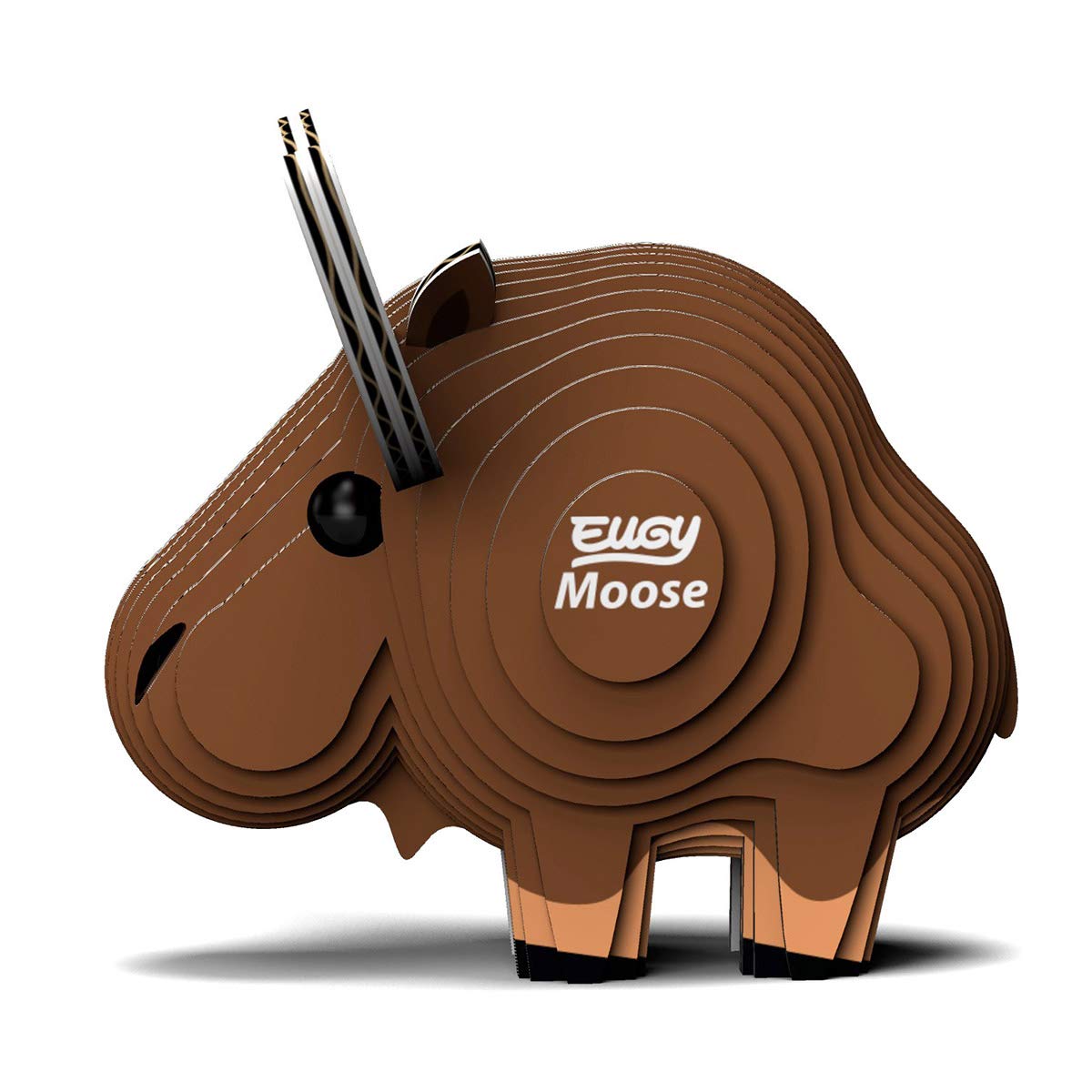 Eugy Moose 3D Puzzle, 24 Piece Eco-Friendly Educational Toy Puzzles For Boys, Girls & Kids Ages 6+