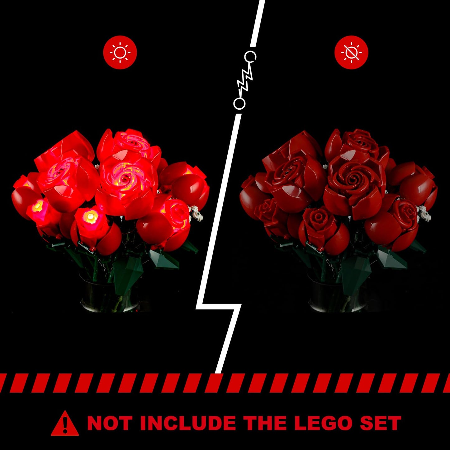 BRIKSMAX Led Lighting Kit for Lego-10328 Bouquet of Roses - Compatible with Lego Icons Building Set- Not Include Lego Set