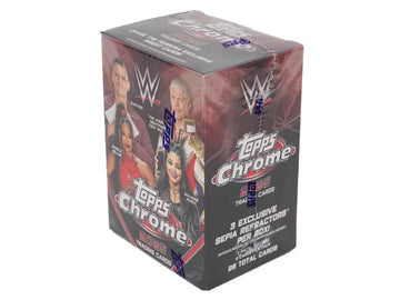 2025 Topps Chrome Wwe Wrestling 7-Pack Blaster Trading Card Box