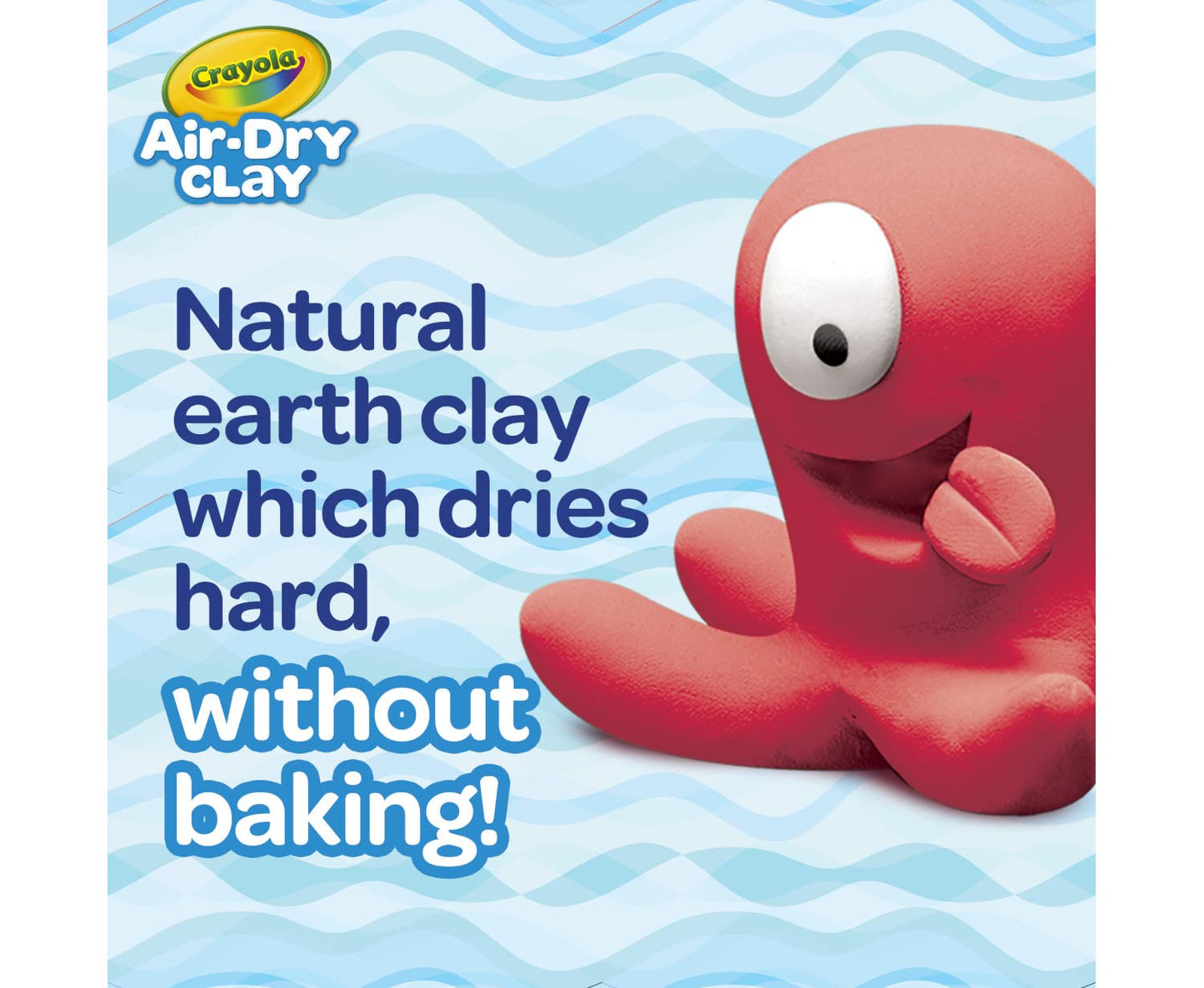 Crayola Air Dry Clay, White, No Bake Modeling Clay for Kids, 2.5lb