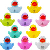 Liberty Imports 10 Pack Counting Rubber Ducks - Educational Bath Toys for Kids, Small, Rubber, Colorful