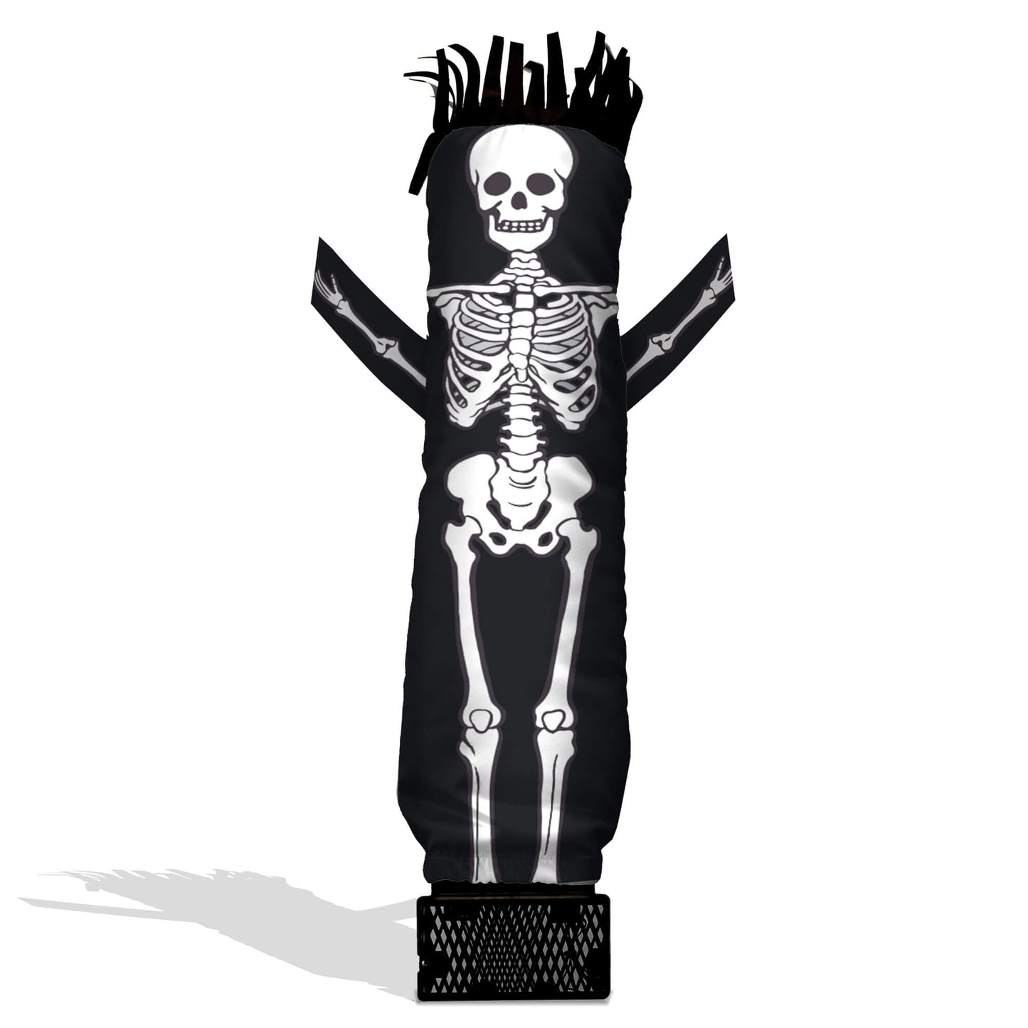 Lookourway Air Dancers Mini Inflatable Tube Man Set - 29' Wacky Waving Inflatable Tube Guy With Blower For Desktop Advertising - Halloween Skeleton