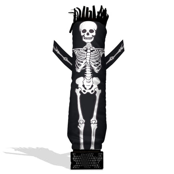 Lookourway Air Dancers Mini Inflatable Tube Man Set - 29' Wacky Waving Inflatable Tube Guy With Blower For Desktop Advertising - Halloween Skeleton