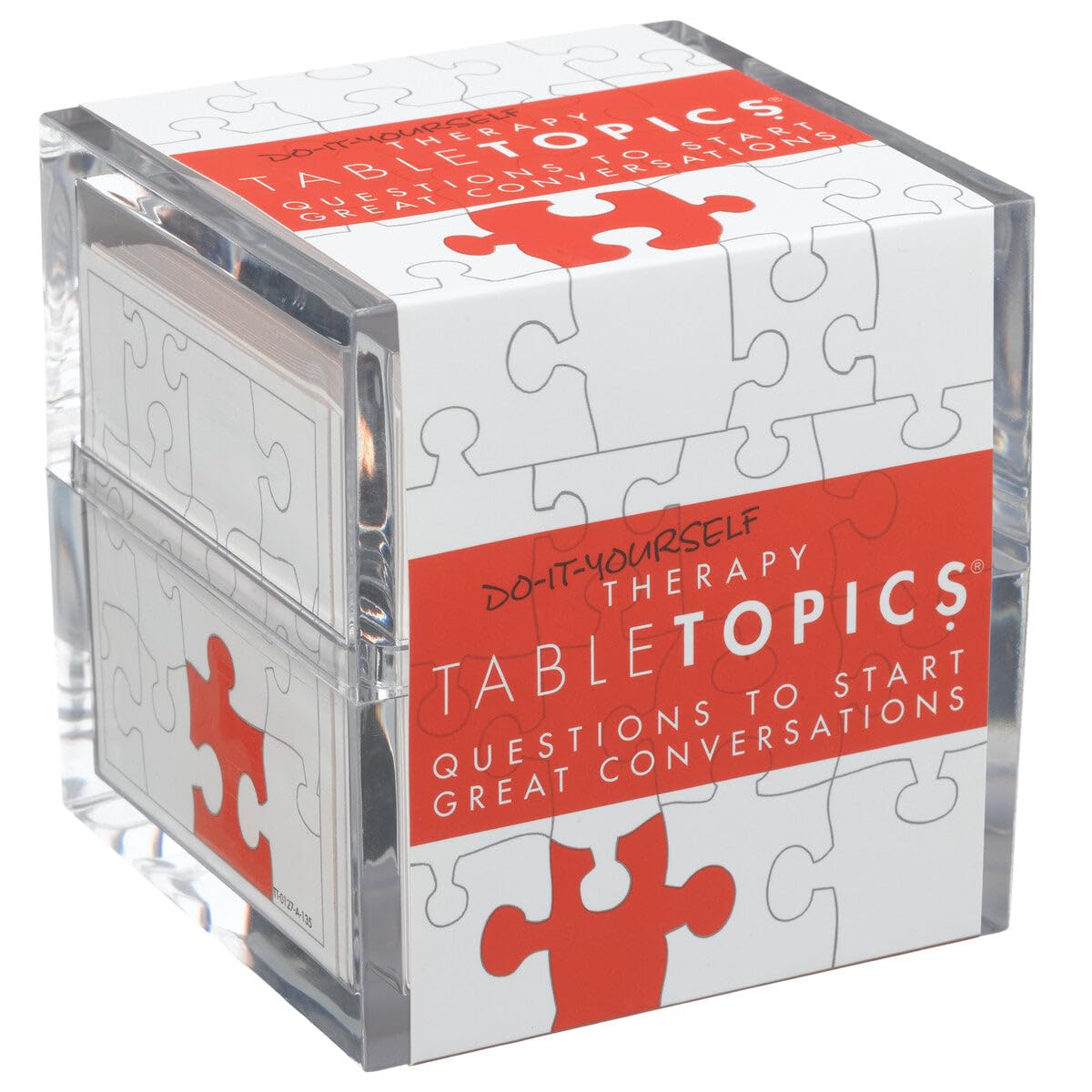TableTopics DIY Therapy Conversation Cards - 135 Fun Questions to Connect with Friends, Cardstock, Model TT-0127-A