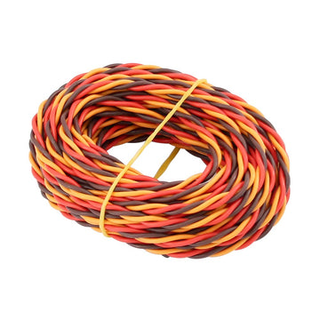 Bdhi 16' 5M 3-Way Servo Wire 22Awg 60 Cores Twisted Cable For Jr Hitec Futaba(Bdhi-37)