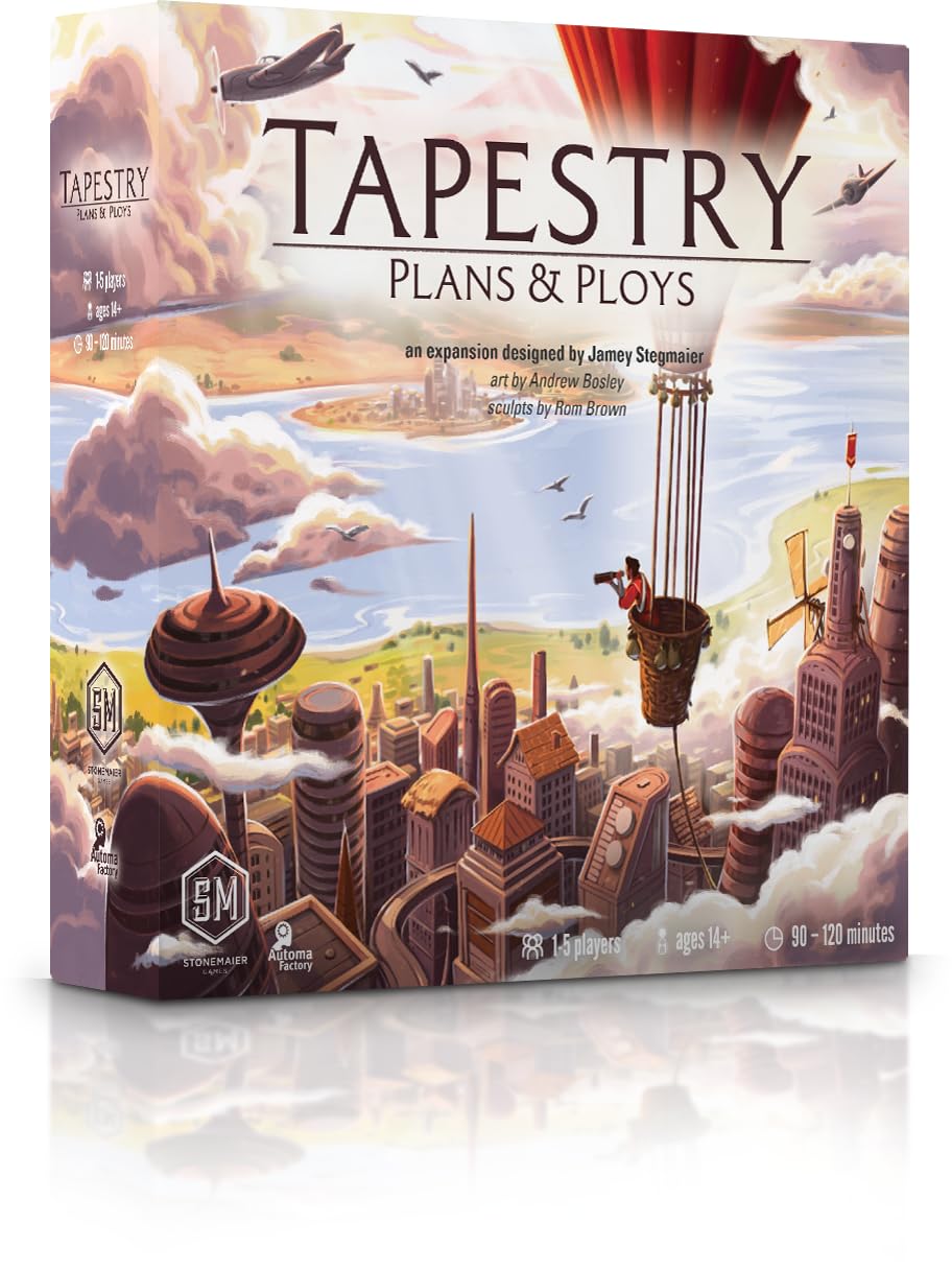 Stonemaier Games: Tapestry: Plans & Ploys Expansion | Add to Tapestry (Base Game) | New Civilizations, New Achievements, and New