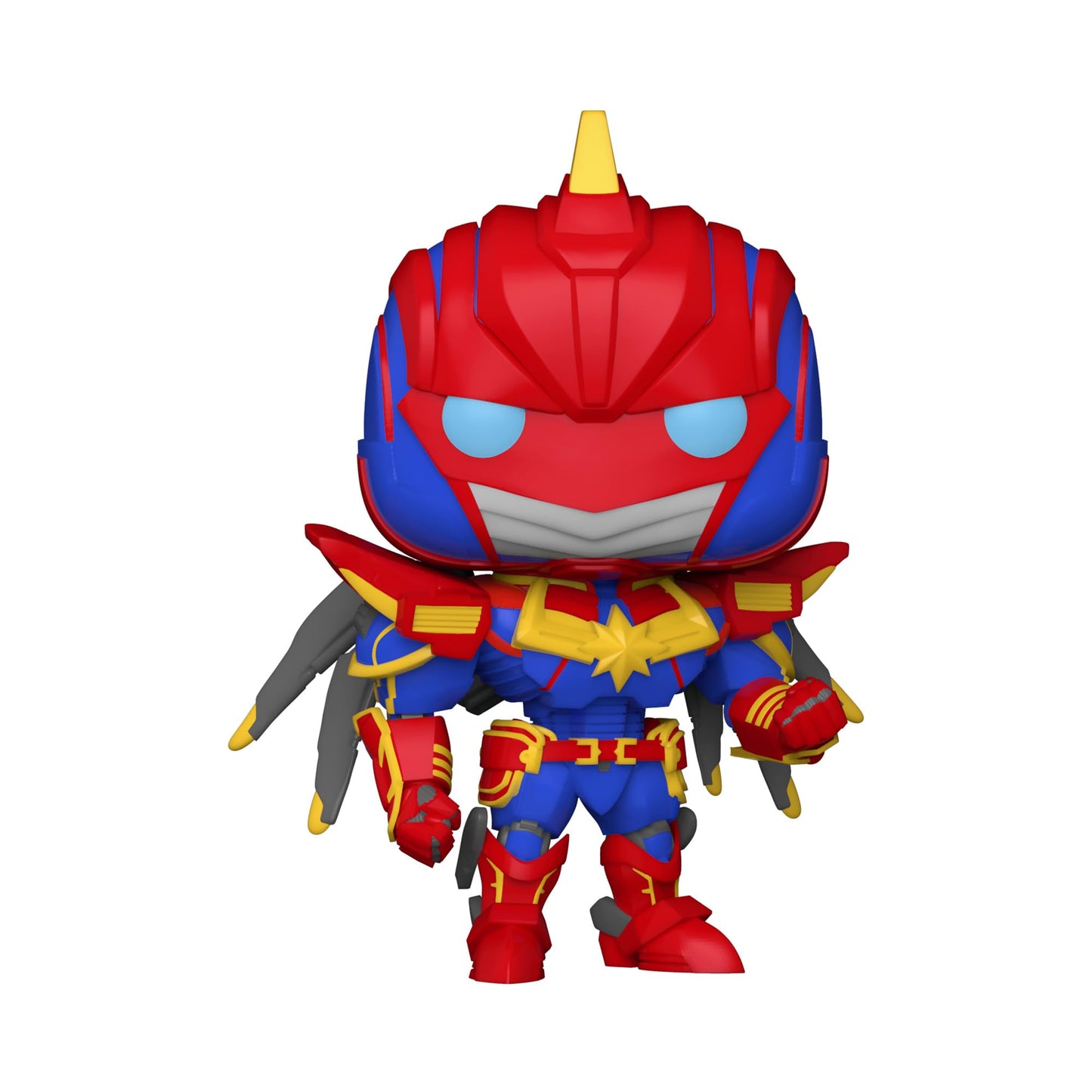 Funko Pop Marvel: Marvel Mech - Captain Marvel Vinyl Bobblehead, Multicolor, One Size