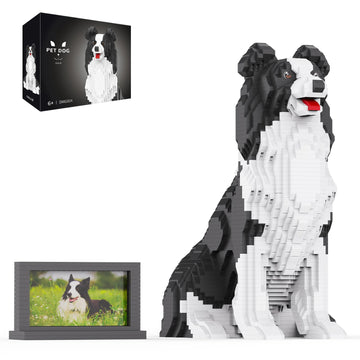 HJPLPXH Animal Dog Adorable Pet Collie Building Block Set - Secret Small Storage Box Inside! Ideal Toy for Dog Lovers  Kids & mature-themeds.