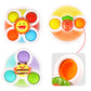 Alasou 3Pcs Pop Up Suction Cup Spinner Toys For 1 Year Old Boy Girl|Novelty Spinning Tops Toddler Toys Age 1-2|Sensory Baby Bath Toys For Toddlers 1-3|6 12 18 Months Boy Birthday Gift For Infant