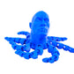 3D Printed Rocktopus, The Rock, Articulated Fidget, Octopus, Stress Relief Toy, Fidget Box, Adhd Toy, Anxiety Relief Aid (Blue)