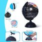 Kiseer 8 Inch World Globe With Stand Rotating Earth Spinning Globe For Kids Geography Classroom Education Or Decorations (Black)