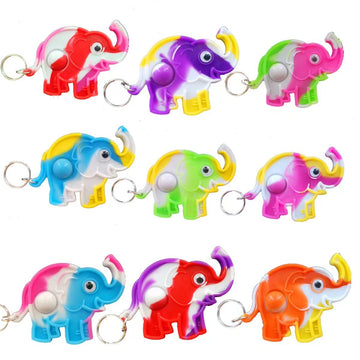 24 Packs Funny Present Unique Mini Elephant Assorted fidgets Bubble Toys for Kids Children Classroom Students Gifts from Teacher