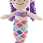 Athoinsu 12 Purple Mermaid Stuffed Animal Soft Cute Adorable Mermaid Princess Plush Toy Doll Birthday Childrens Day Decors fo