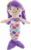 Athoinsu 12 Purple Mermaid Stuffed Animal Soft Cute Adorable Mermaid Princess Plush Toy Doll Birthday Childrens Day Decors fo