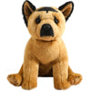 Elainren Sitting German Shepherd Stuffed Animals Simulation Shepherd Dog Plush Toy Lovely Brown Puppy Plushie Doll Gifts/6.69''