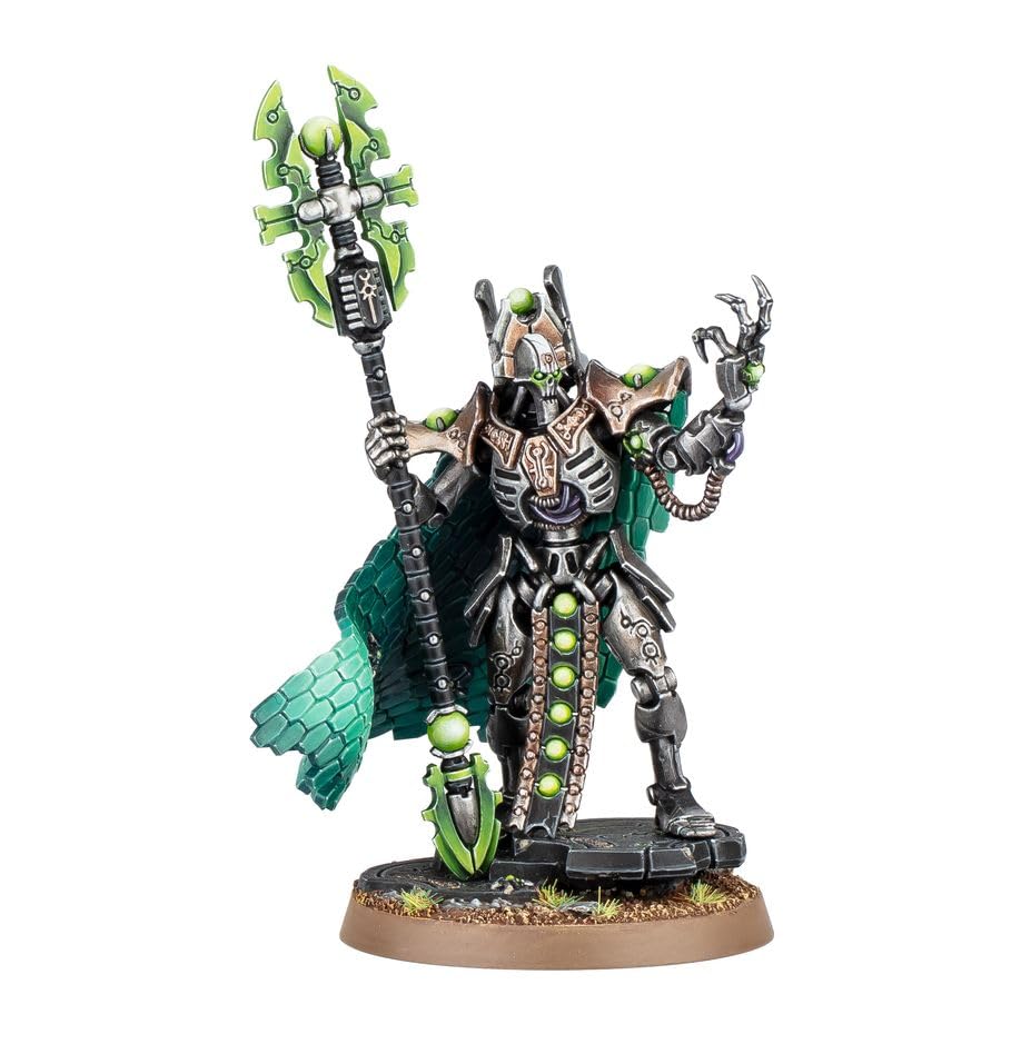 Games Workshop Warhammer 40,000 Necrons Imotekh The Stormlord Model 99120110078 Acrylic 6.35x10.16x12.7cm Silver/Gray with
