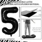 Goer Number 15 Balloons For 15Th Birthday Sweet 15 Party Decorations,42 Inch Jumbo Foil Helium 51 Balloons For 51St Birthday Party Decoration (Black)